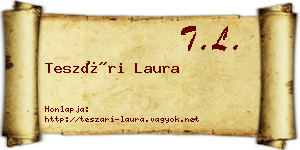 Teszári Laura névjegykártya